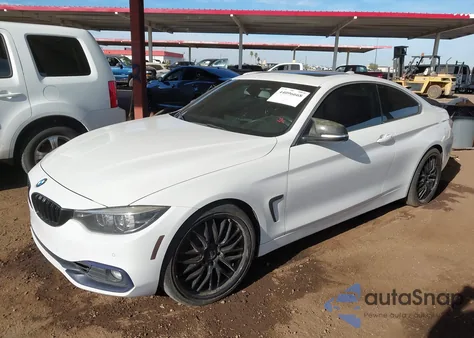 2018 BMW 430I z USA, uszkodzony, nr VIN WBA4W3C51JAC97204